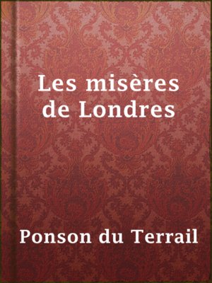 cover image of Les misères de Londres